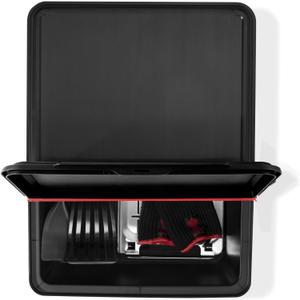 Weber Works Outdoor Storage Bin WeatherResistant Grill Tool & Accessory Organizer with Hinged Lid - Side Tables & Carts