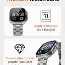 AGIS02 Titanium Band for Apple Watch Ultra 3/2/1 Band 49mm & Series 11/10 46mm, Premium Adjustable Ultra Watch Band for Men with Butterfly Clasp, Durable and Lightweight iWatch Metal Strap