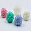 3 x NUXIUNT Easter Egg Silicone Resin Candle Soap Molds for Candle Silicone Holder Mould Wax Scents for Candles Soap Epoxy Resin Making Kit Craft,Soy Paraffin Wax,Beeswax,Easter Home Party Decoration