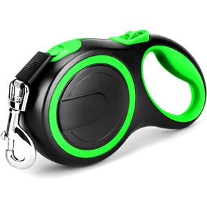 Segarty Retractable Dog Lead for Large Dogs, Pet Leash 26 Feet Long for Medium Large Pets Under 110Lbs, No Tangle Nylon Tape and 1 Button Break & Lock Heavy Duty Leads for Training Running (Green) Segarty Retractable Dog Lead for Large Dogs, Pet Leash 26 Feet Long for Medium Large Pets Under 110Lbs, No Tangle Nylon Tape and 1 Button Break & Lock Heavy Duty Leads for Training Running (Green)