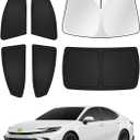 Sunshades for 2025 2026 Toyota Camry Accessories Windshield Sun Shade Side Rear Window Shade Cover Sun Visor Shield Privacy Protection Keep Vehicle Cool Black 6PCS
