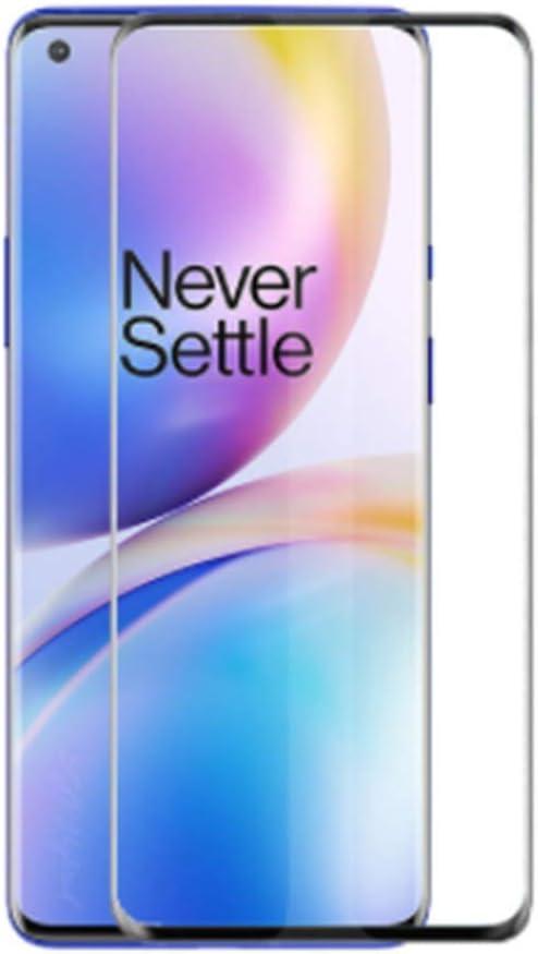 for OnePlus 8 Screen Protector Tempered Glass, 3D Curved Full Coverage Scratch Resistant Clear Screen Protector for Oneplus 8 1+8 Phone (2pcs)
