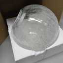 Torre & Tagus 8" Crackle Glass Ball LED Light Sphere (Battery Operated) - Portable Fairy Light Globe Decor in Living Room or Illuminated Spheres Ball Lights for Bedroom as Night Light