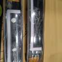 LED DRL Headlight Assembly, Headlights Kit Compatible with 1999-2002 Chevy Silverado 1500 2500/2001-2002 Silverado 1500HD 2500HD 3500HD Replacement Headlamp Black Housing Amber Reflector