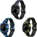 RuenTech Compatible with Garmin Vivofit jr 3 Bands, Replacement Silicone Wristband Camouflage Watch Straps for Vivofit jr. 3 Fitness Tracker
