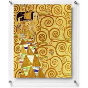 B&NN Double Panel Floating Clear Acrylic Wall Mounted Sign Frame Certificate Frame Wall Photo or Document Frame (11x14)