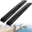 OCEANBROAD Dock Piling Bumpers 2 Pack, 48 Inch Marine-Grade Vertical Protection, 6.2" x 3.5" Inflatable PVC Fender Guards for Posts & Pilings, with Stainless Steel Hardware, Easy Installation