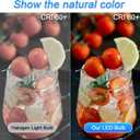 8 Pack E12 Ceiling Fan Light Bulbs, 60W Equivalent, Daylight White 5000K, Small Base LED Candelabra Bulb for Chandelier, Type B LED Bulbs, 120V, Not Dimmable