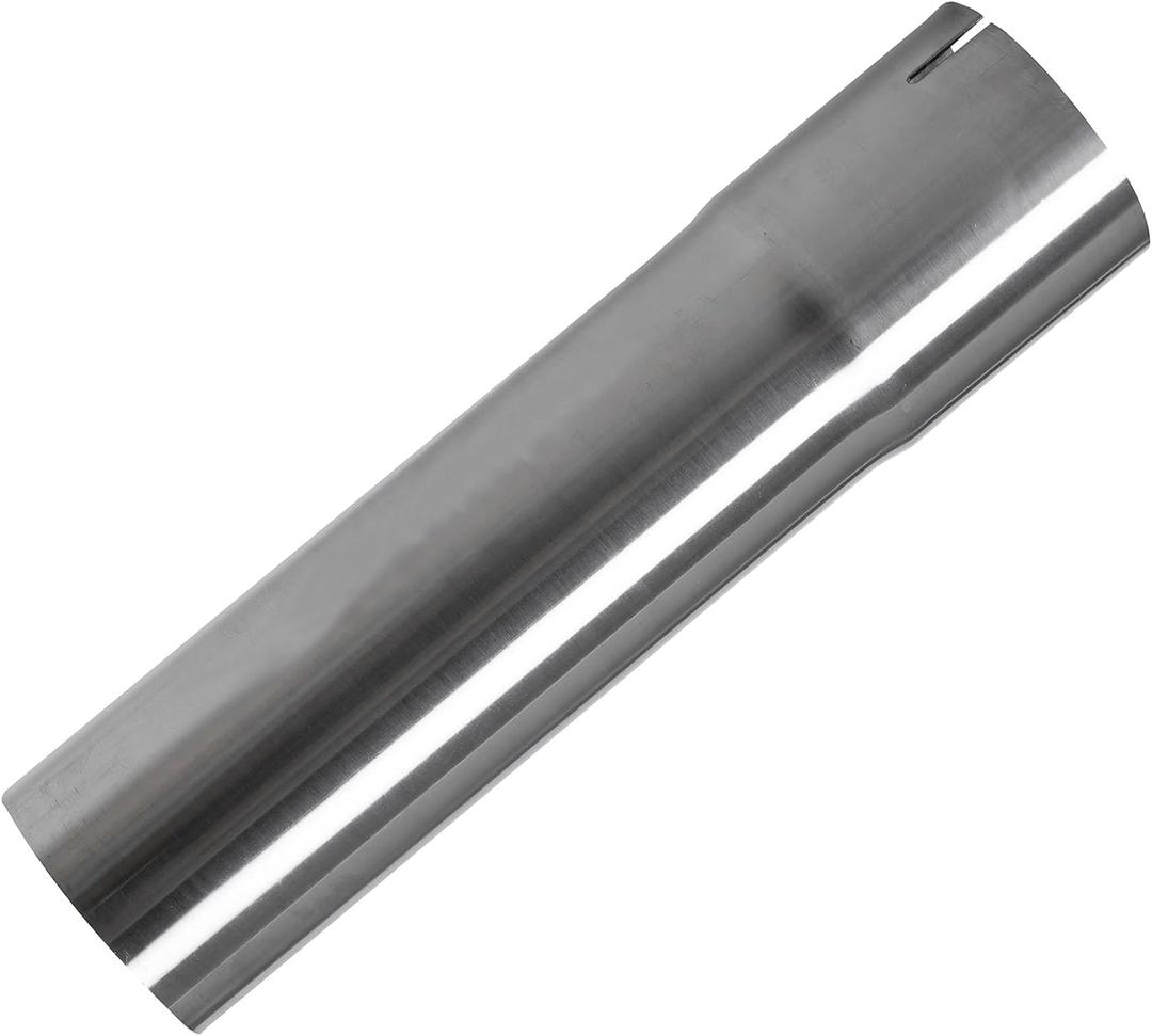 3 Exhaust Pipe, Flared End T304 Stainless Steel Straight Tubing, Polished Universal Connector Adapter 3 Inch ID to OD 3" ss Ailpipe 12" Length,Car Motorbike Truck Exhaust System