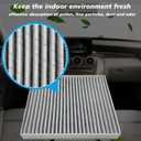 Capume 3PCS Cabin Engine Air Filter Kit Fit for 2018-25 Camry Hybrid,Avalon Hybrid,RAV4 Hybrid,Corolla,Highlander Hybrid,Sienna,Venza,COROLLA CROSS,ES300h,UX200,RX350h,NX450h+,CA12289,CF12157