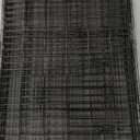 FDW Dog Crate for Large Dogs 48 Inch Folding Metal WirePet Cage Double Door W/Divider Panel Indoor Outdoor Kennel Leak-Proof Plastic Tray,Black