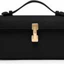 Clutch Purses for Women - Small Purse Top Handle - Evening Bag - Adjustable Crossbody Handbag - Trendy PU Leather