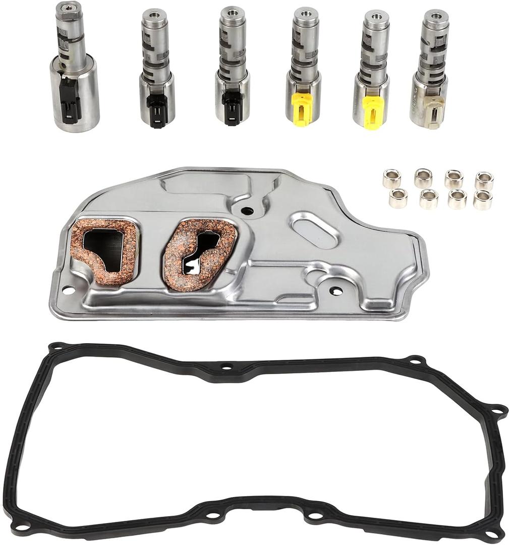 TF60SN 09G Transmission Solenoid Kit Compatible with Beetle 2006-2017,2009 CC,Golf 2010-2014,Jetta 2005-2010,Passat 2006-2010,Rabbit 2006-2009 Replacement Parts