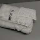 SHACOS Boho Bathroom Rugs 32"x20" Extra Soft Absorbent Microfiber Bath Mats Home Decor Non Slip Carpet Machine Washable Shaggy Bath Rugs for Bathroom Shower Bathtub, White 1'8" x 2'8"