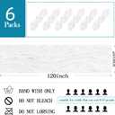 6 Pack White Cheesecloth Table Runner 20 x 120 inch Gauze Table Runners 10 FT Long,Semi Sheer Boho Cheese Cloth Fabric Table Runner Bulk for Wedding,Party,Baby Shower,Bridal Shower Decoration