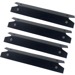 Direct Store Parts DP143 (4-Pack) Porcelain Steel Heat Shield/Heat Plates 16 3/4" x 3 7/8" Replacement for Brinkmann, Charmglow, Gas Grill Models