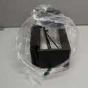 WOPITUES Floating Shelves for Wall with Cube Shelf, Wall Shelves with Metal Rail for Bathroom Decor, Bathroom Organizers and Storage, Over Toilet Shelves for Toilet Paper-Black (15.7 inch)