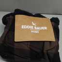 Eddie Bauer - Throw Blanket, Yarn Dyed Cotton Bedding with Solid Ultra-Soft Sherpa Reverse, Throw Blanket for Couch & Bed (Cabin Plaid Brown, 50" x 60")