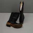 IUV Cowboy Boots for Women Mid Calf Fashion Cowgirl Boots with Embroidery Western Snip Toe 8