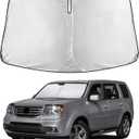 EcoNour Windshield Sunshade Compatible for Honda Pilot 2009-2013 2014 2015, Sun Visor for Front Windshield & Window Sun Shade Cover, UV Heat Blocker & Protector, Car Accessories