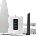 Amazboost Cell Phone Booster with LCD Display, Cell Phone Signal Booster for Home Up to 5,000 sq ft, 5G Compatible for All U.S. Carriers - Verizon AT&T T-Mobile, FCC Approved