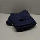 OutdoorsSports Men's Cargo Hiking Pants, Water-Resistant Outdoor Trousers, Navy Blue, Size 32