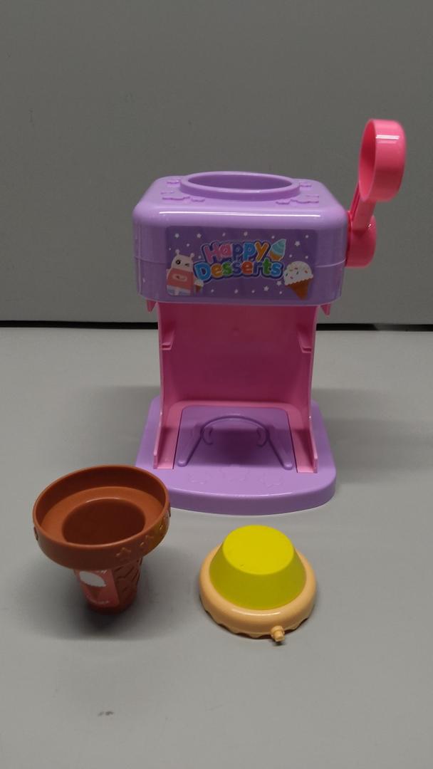 CUTE STONE Color Changing Ice Cream Play Set, Tea Party Set for Little Girls with Toy Ice Cream, Play Desserts, Play Food and Accessories, Kids Kitchen Pretend Play for Girls Boys
