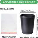 Small Trash Bags Bathroom 2 Gallon - Drawstring Kitchen Garbage Bag 125 Count Clear White Mini Unscented Strong Durable Bulk Wastebasket Plastic Liners for Car Office Can
