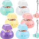 Taiyin 6 Pcs Keyboard Toy Clicker Keyboard Fidget Keychain Decompression Toys Button Stress Relief Gifts for Adult to Relief Stress Pass the Time (Nomal Style,Macaron Colors)