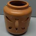 matte Brown ceramic 8 inch