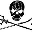 2 Pcs 4.7 x 5.9 Inch Skull Bone Decal Black Skull Bone Decal 3D Sticker for Vehicle/Motorcycle/Boat/Cruisers/Chopper