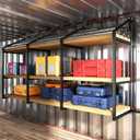 4PCS Heavy Duty Shipping Container Shelves Brackets, 57" H-3Tiers, 8PCS