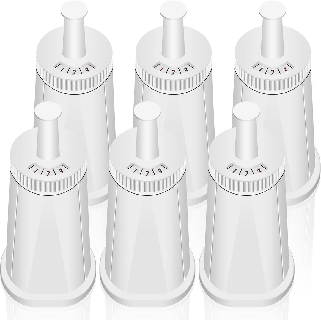 6 Pack Replacement Water Filter for Breville Espresso Machine Barista Touch Bes880, Barista Pro BES878, Oracle Touch BES990, Oracle BES980, Dual Boiler BES920 Bambino ClaroSwiss Sage by Funmit