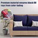 8Pcs Stretch Patio Cushion Covers, Outdoor Couch & Sofa Replacement Slipcovers for Patio Furniture Cushion Covers, Washable Reusable Furniture Protector