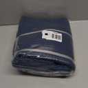 OIAHOMY 75L Large Blanket Basket, Woven Storage Basket with Handle, Cotton Rope Basket 22x17x12,Blanket Basket Living Room, Toy Basket for Nursery, Blue