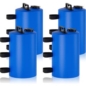 Canopy Water Weights Bag, 88 lb Tent 4 Leg Weights Bag, Portable 10L Water Bag Windproof Fixed Canopy Weights Bag, for Outdoor Pop Up Tent, Canopies, Gazebo, Shelter, 4 Pack (10L Blue)