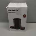 Automatic Cat Feeder for 2 Cats, 3L Food Dispenser SURDY Auto Cat Feeder with 2 Stainless Bowls (Black, 3L)