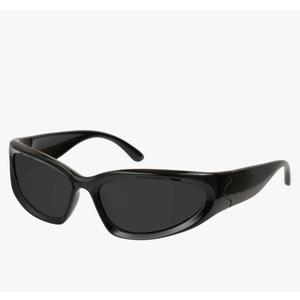 mosanana Y2k Wrap Around Polarized Sunglasses for Women Trendy Swift Oval Futuristic Shades Retro 2000s Sport Sunnies MS52245