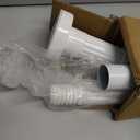 White Tension Curtain Rod 41-126 Inch Outdoor Curtain Rod No Drilling 1pc