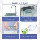 Mini Ice Cube Tray for Freezer: GGUW Nugget Ice Cube Tray with Bin - Crushed Ice Tray Making 4108 PCS Icecube - Easy Release Iced Maker Trays