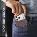 BENTOBEN Carbon Fiber for iPhone 17 Pro Case 2025 [Compatible with MagSafe] Magnetic Fashion Phone Case iPhone 17 Pro 6.3" Slim TPU Bumper with Drop Protection Women Men Cases Cover, Desert Titanium