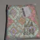 MakeMeChic Women's Sparkly Sequin Mini Skirt Y2k Low Rise Glitter Rave Micro Skirt with Shorts Underneath Multicolor X-Small