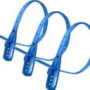 Zip Tie Lock Adjustable Cable Lock for Kids Bike, Helmet, Fridge Cabinets, Drawers, Fences, Toolboxes, Bike Rack, Suitable for Adult, Child, Kid, Baby. 3 Pack (Blue)