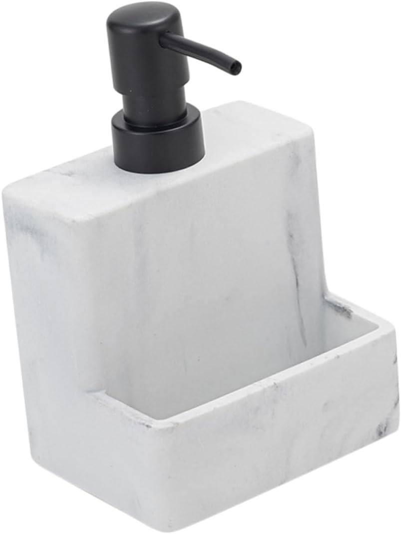 Press Soap Dispenser with Sponge Holder Large Capacity Soap Dispenser for Home Use for Bathroom and Kitchen Compact Design with Smooth and