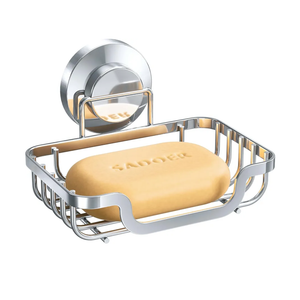 LEVERLOC Soap Dish, Soap Bar Holder for Shower Suction Cup Wall Mounted, Stainless Steel No-Drilling Removable Waterproof Sponge Holder for Bathroom Bathtub Kitchen Sink, Keep Dry, Silver LEVERLOC Soap Dish, Soap Bar Holder for Shower Suction Cup Wall Mounted, Stainless Steel No-Drilling Removable Waterproof Sponge Holder for Bathroom Bathtub Kitchen Sink, Keep Dry, Silver