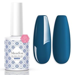 MelodySusie Fleurwee Plant Based Gel Nail Polish, Hema Free Dark Indigo Blue Nail Polish, Soak Off UV LED Gel Polish Gift for Women 21 Non Toxic Long Lasting Nail Art Manicure Salon DIY at Home P16,3pcs