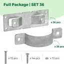 36 Pack Fence Brackets, Galvanized Wood Fence Frame, They use to Attach a Wooden Fence to a Chain Link, Anyone Wants to Convert Their Wooden Poles to Metal Poles