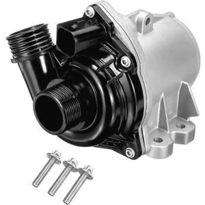 11517632426 Electric Engine Water Pump w/Bolts Compatible with B-M-W 135i 335i xDrive 535xi 640i 740i 740Li X1 X3 X4 X5 X6 Z4 & More 3.0L 2007-2019, Replace# 11517588885