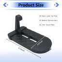 Car Door Footrest Pedal, Non-Slip Textured Foldable Foot Rest, Multifunctional Aluminum Alloy Roof Rack Car Step, Universal for Most Cars, SUVs (Black)