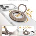 SYNCWIRE Magnetic Phone Ring Holder for MagSafe, 360 Rotation Cell Phone Grip Stand Finger Ring Kickstand Two-Sided Magnet Compatible with iPhone 17 Pro Max 16 15 14 13 12 MagSafe Accessories